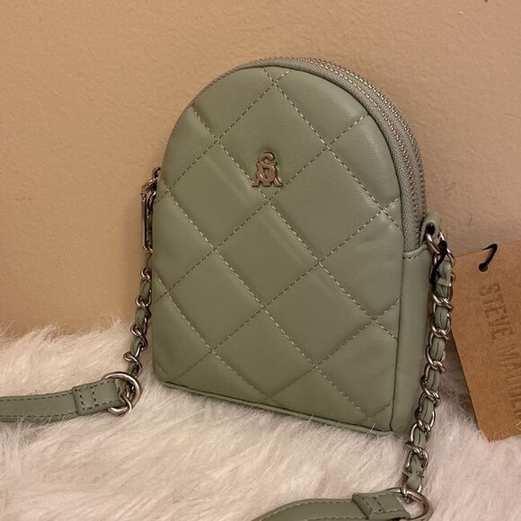 NWT Steve Madden (btaluli) Quilted Double Zip Mini Crossbody - Picture 3 of 8